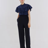 Scallop Sleeve Blouse