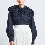 Whipped Collar Blouse