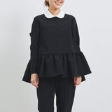Round Collar Dress Blouse