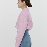 Mini Frill Stripe Shirt