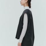 V-neck Ribbon Gilet