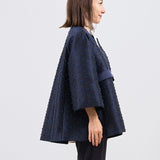 Ribbon Jacquard Tent Coat
