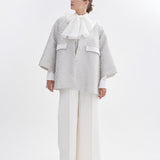 Ribbon Jacquard Tent Coat