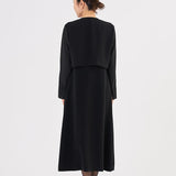 Sheer Sleeve Black Formal Set