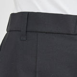 Gabardine Baggy Wide Pants
