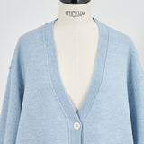 Compressed Wool Knit Cardigan