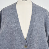 Compressed Wool Knit Cardigan