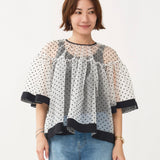 Dot Organza Blouse