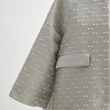 Ribbon Jacquard Tent Coat