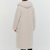 Sweet Boa Hood Long Coat