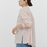 Back Ribbon Gathered Blouse