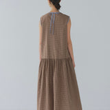 Cotton Check Dress
