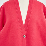 Compressed Wool Knit Cardigan