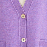 Compressed Wool Knit Cardigan