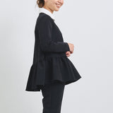 Round Collar Dress Blouse