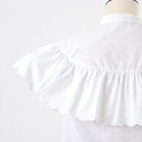 Scallop Sleeve Blouse