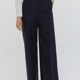 Gabardine Baggy Wide Pants
