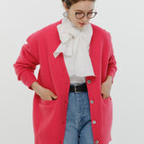 Compressed Wool Knit Cardigan