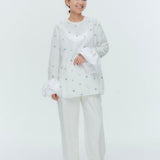 (yori) Blossom Balloon Cuff Blouse