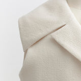 Puffy Big Collar Gilet