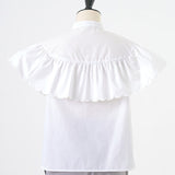 Scallop Sleeve Blouse