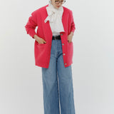 Compressed Wool Knit Cardigan