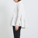 Round Collar Dress Blouse
