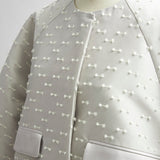 Ribbon Jacquard Tent Coat