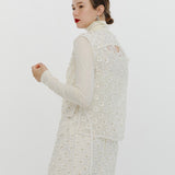 Back Open Turtleneck Cut-and-Sewn