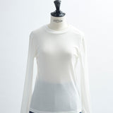 Cashmere Silk Sheer Ribbed Top