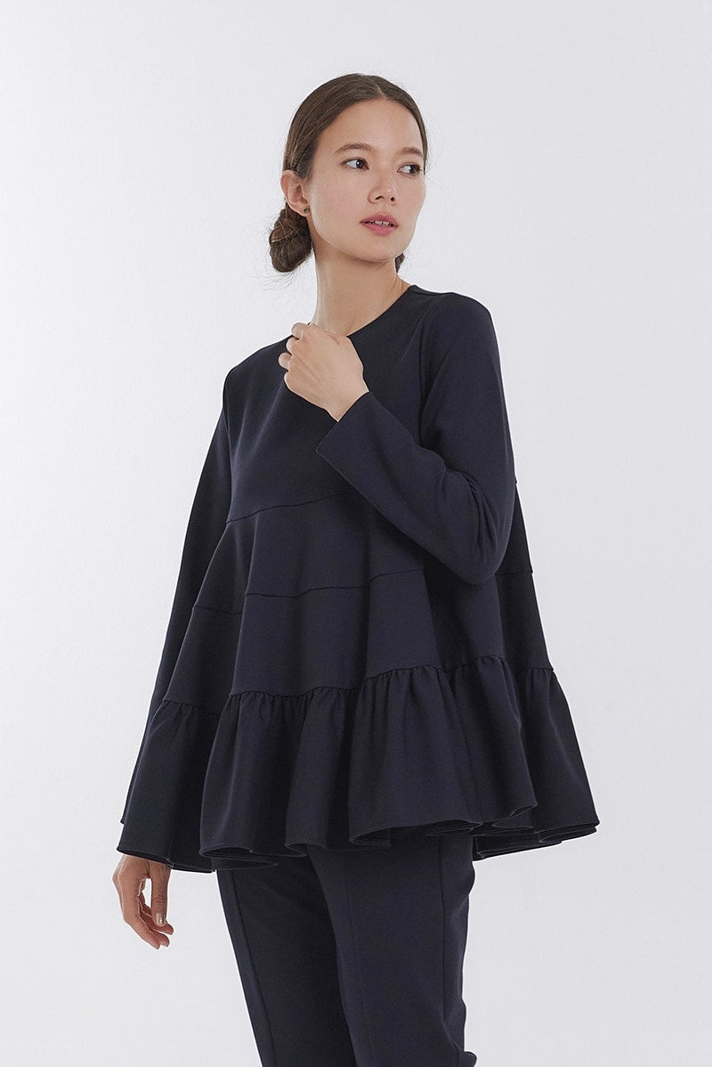 Tiered Frill Blouse