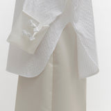 【shirocon】 Tuxedo Ribbon Blouse