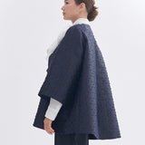 Ribbon Jacquard Tent Coat