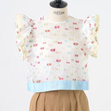 Lame Candy Color Blouse