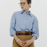Mini Frill Stripe Shirt