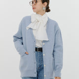Compressed Wool Knit Cardigan