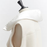 Puffy Big Collar Gilet