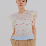Lame Candy Color Blouse