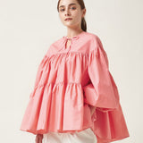 Volume Gathered Blouse