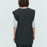 V-neck Ribbon Gilet