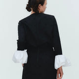 (yori) Blossom Balloon Cuff Blouse