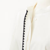 Scallop Embroidery Blouse