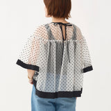 Dot Organza Blouse