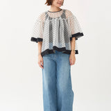 Dot Organza Blouse