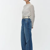 Sheer Velour Backless Tee