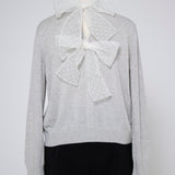 (yori) Back Dot Ribbon Knit