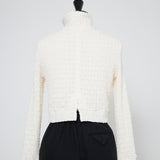 (shirocon) Shirring Flower Cardigan