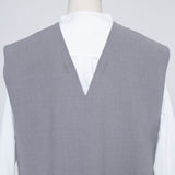 (shirocon) Back Ribbon Over Gilet