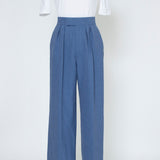 Double Tuck Linen Pants
