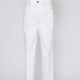 Audrey Tapered White Denim